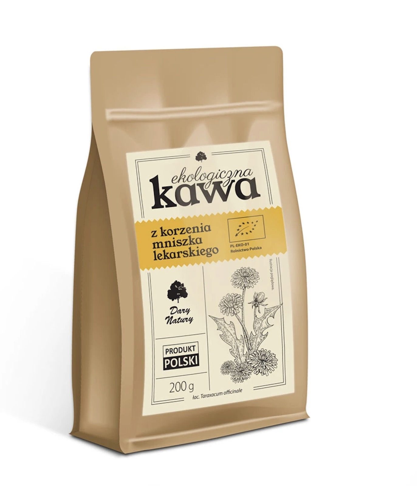 Organic Dandelion Root Coffee 200g Dary Natury