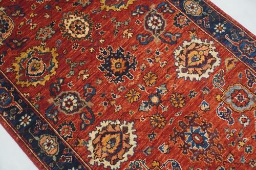 3 x 6 ft Red Bidjar Oriental Afghan Hand Knotted Traditional Area Rug - Picture 4 of 16