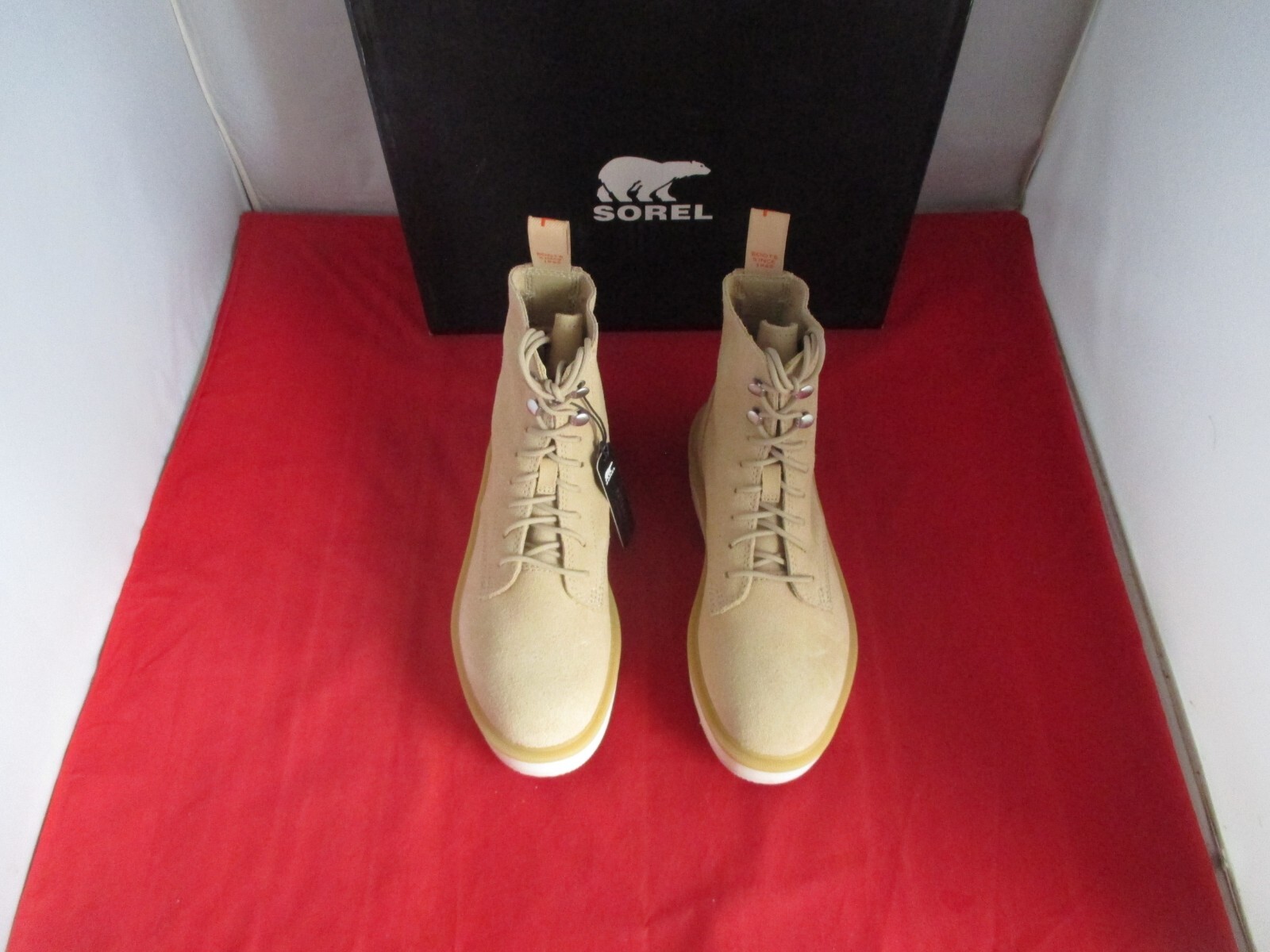 SAOLA Stivaletti SOREL Hi Line stringati con suola a strappo a metà albero taglia USA 6 1 2 ceramica #884
