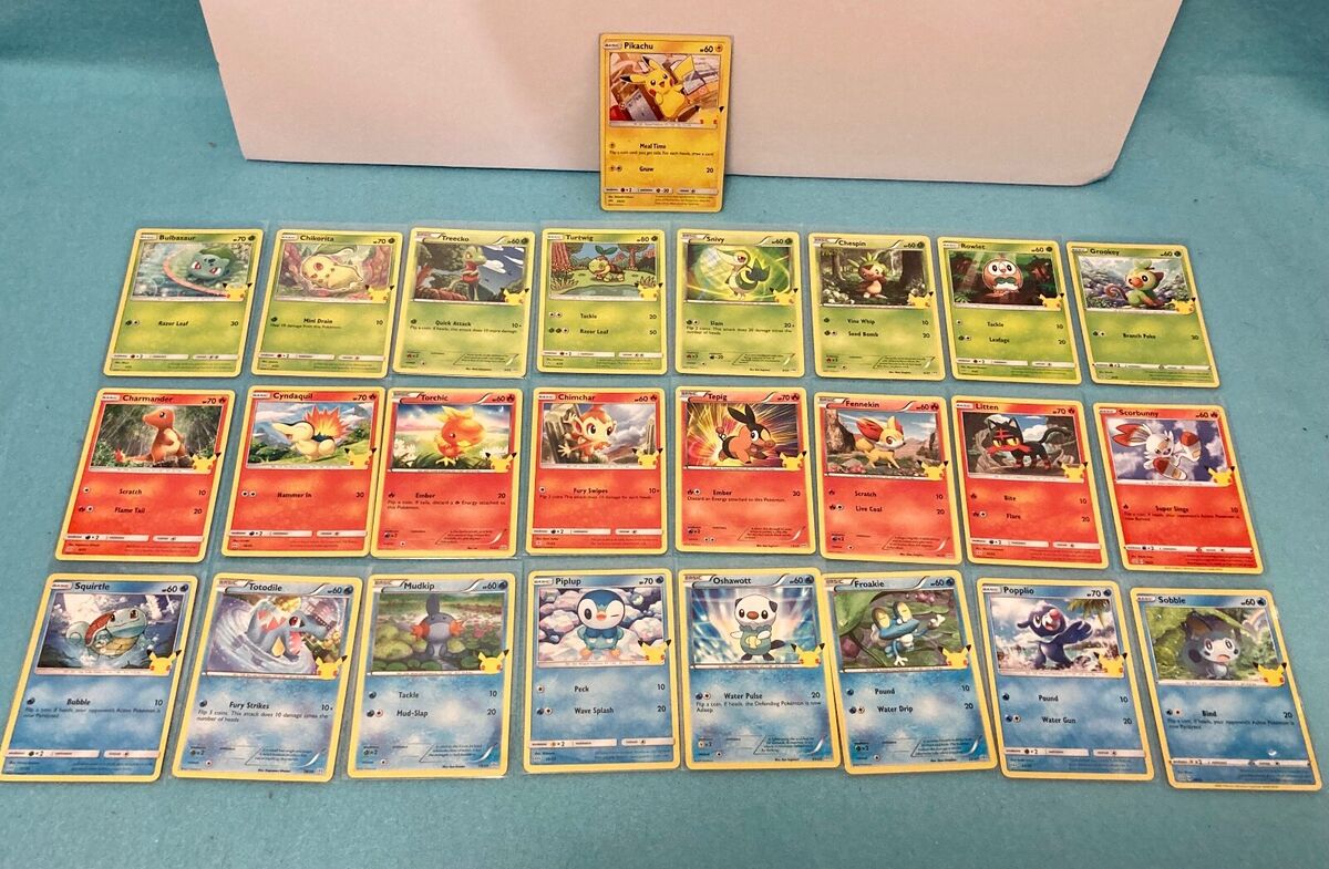 Coleção Pokémon Cards Mc Donalds - Completa Normais 25 Cards