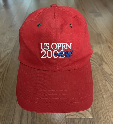 Vintage 2002 US Open Tennis Hat - Red 