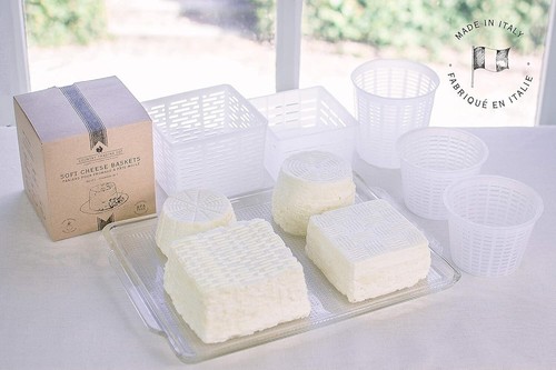 Cheese Maker Draining Basket Mould Draining Ricotta Press Mold Kit 5pcs White - Picture 3 of 6
