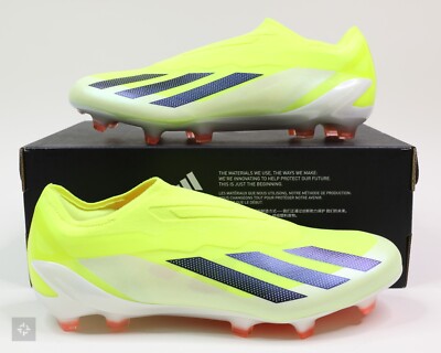 Adidas X Crazyfast Elite LL FG Solar Yellow Soccer Cleats Mens Size 9.5 (IG0612)