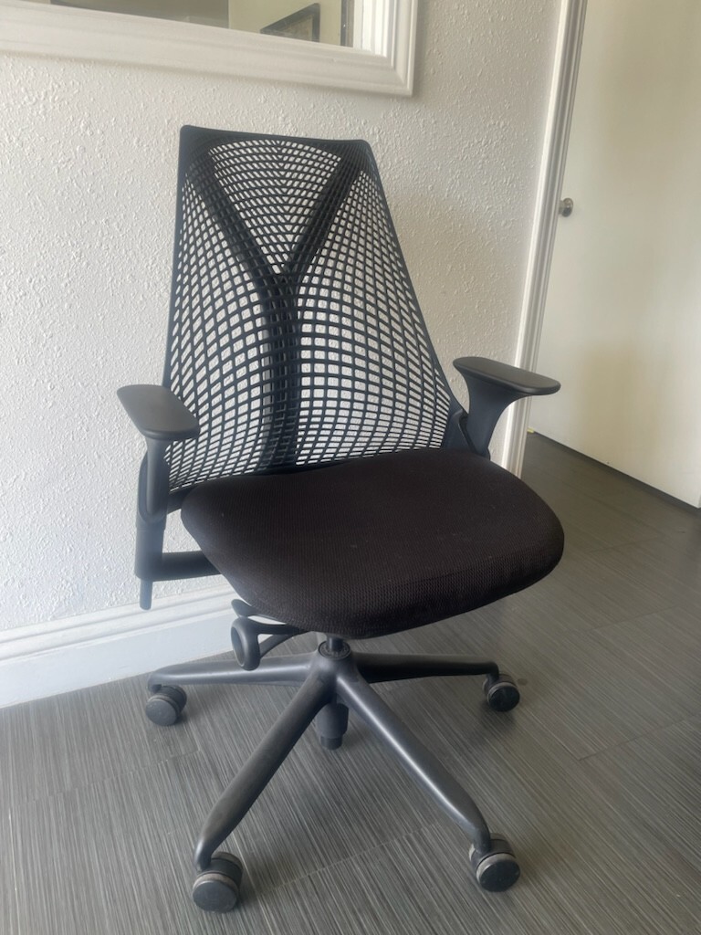 HERMAN MILLER SAYL OFFICE CHAIRS - BLACK