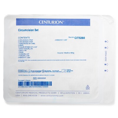 *1-Pack* Medline Centurion Circumcision Set Sterile CIT5280