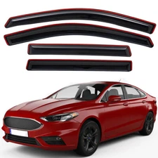 In-Channel Window Vent Visors Rain Guards Deflectors For 2013-2020 Ford Fusion 