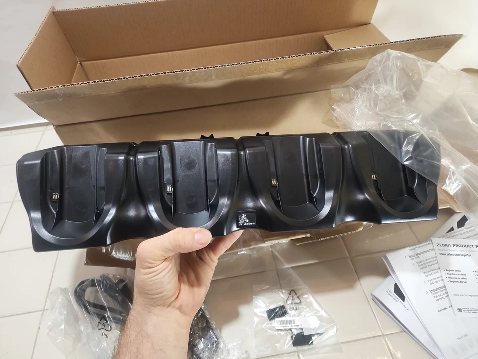 ZEBRA MZ POWER STATION 4 Slot Charger W/ Power Supply for MZ 320 MZ320 MZ220 - Image 4 of 4