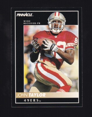 1992 Score Pinnacle John Taylor #130 San Francisco 49ers