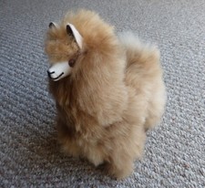 Peruvian Plush Llama Toy - Stuffed Animal - Handmade with Genuine Alpaca Fur