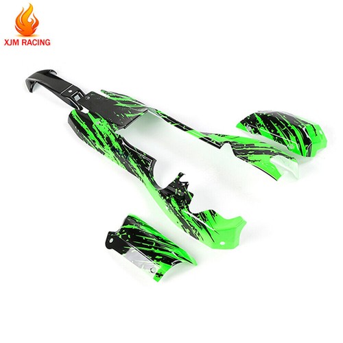 Plastic Body Shell Cover Kit Black and Green IN US For 1/5 Hpi Rv Km Baja 5B RC - Picture 6 of 9