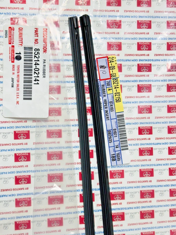 Juego de recarga limpiaparabrisas Toyota Corolla 2003-2008 pieza original OEM Foto 4 de 4