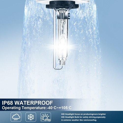 Bombillas de faro D1S HID 35W 6000 k brillantes para Chrysler 300M 2002-2004 especial bajo - Imagen 8 de 18