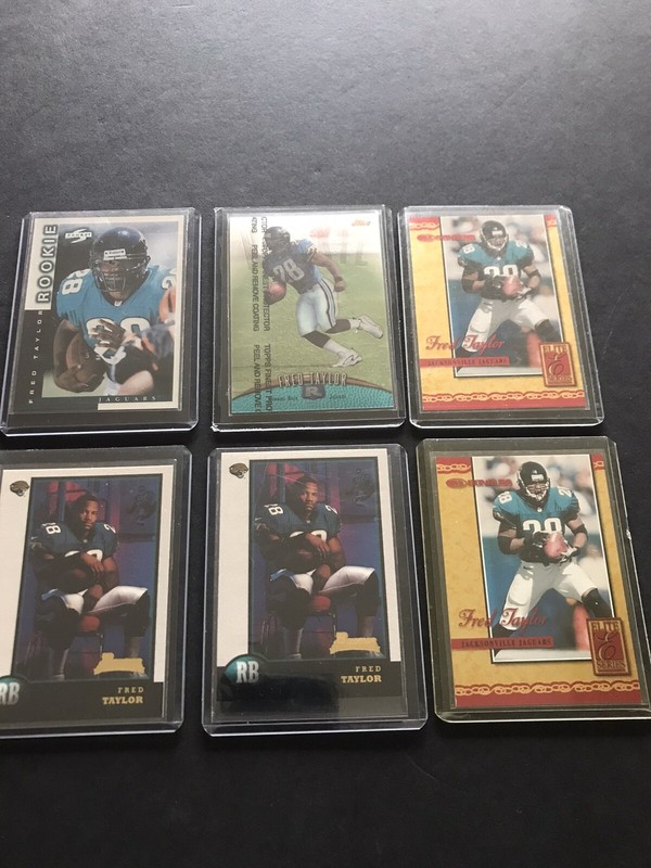 Fred Taylor 6 card lot Including rookies and Limited editions Jacksonville Jags