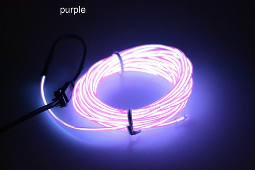 LED Glow El Wire Light String Strip Rope Car Xmas + 3V 12V USB Controller RK0017 - Picture 20 of 20