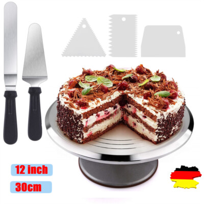 Tortenplatte Drehbar,Drehteller Torte 30 cm,Aluminiumlegierung Torten Drehteller
