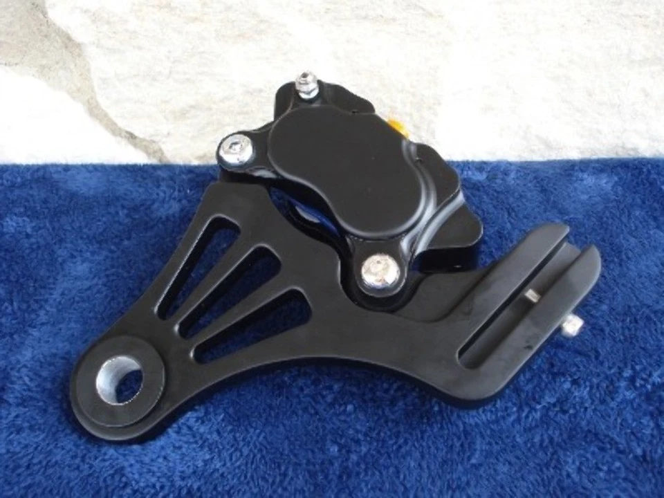 DNA BLACK  REAR BRAKE SET FOR HARLEY SOFTAIL KRAFT TECH MIDWEST CHOPPER FRAMES - Image 2 of 3