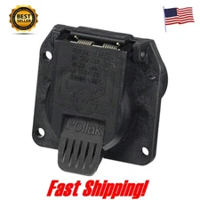 Pollak 7 way RV plug Vehicle side Light Plug Socket 7flat pin OEM