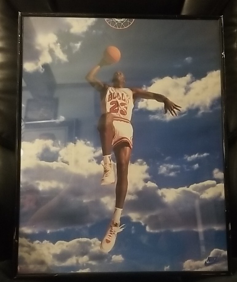Original 1992 Nike Sky Jordan 16x20 Framed Poster Michael Jordan