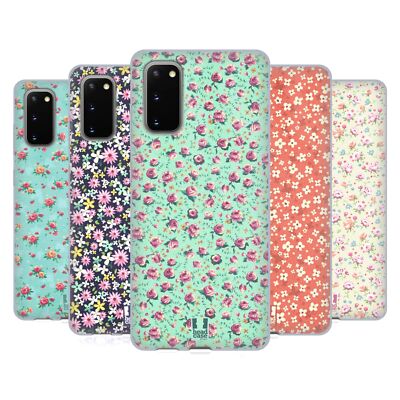 HEAD CASE DESIGNS VINTAGE BLUMEN SOFT GEL HANDYHÜLLE FÜR SAMSUNG HANDYS 1