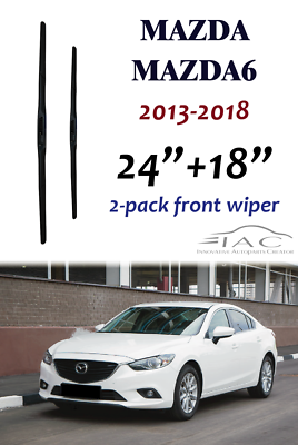 Windshield Wipers Replacement for Mazda CX5 2017-2024/Mazda CX9 2016-2024,OEM Quality Premium All-Season Front Rear Wiper Blades-24+18+14(Pack of