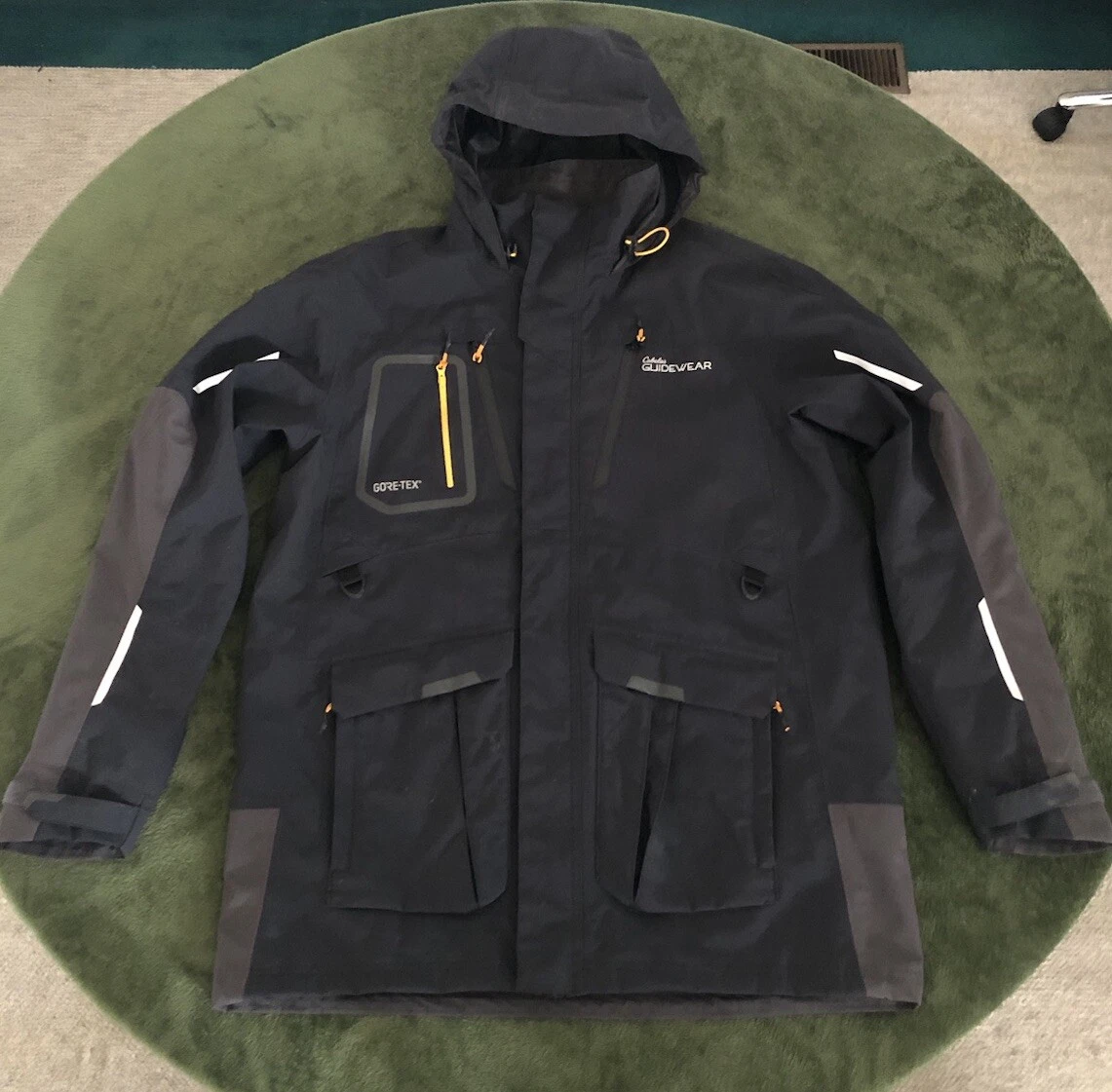Mens Extra Large Tall XLT Guidewear Rain Jacket Fishing Goretex Parka