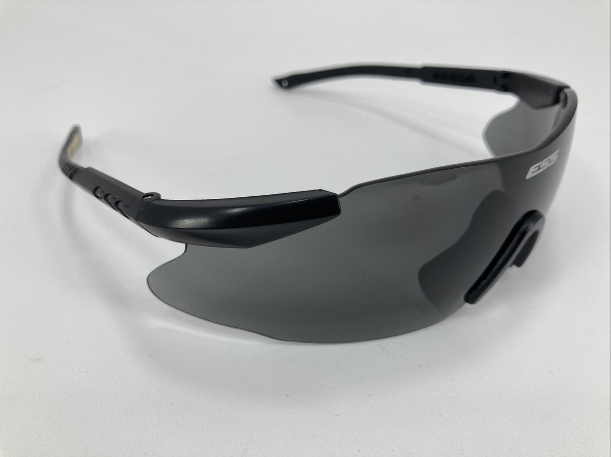 ESS ICE Z87+ Tactical Sunglasses Black Lens Hard Case Microfiber