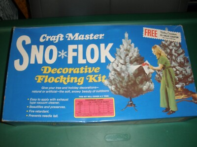 Vintage Craft Master Sno Flok Flocking Kit for 5 ft. Tree & Christmas Decor