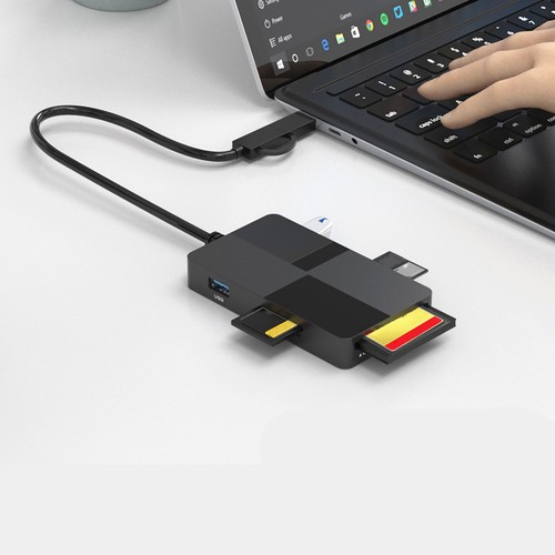 New USB 3.0 8 in 1 Hub Multi-function Extender Type C USB Memory Card Reader - Picture 8 of 15
