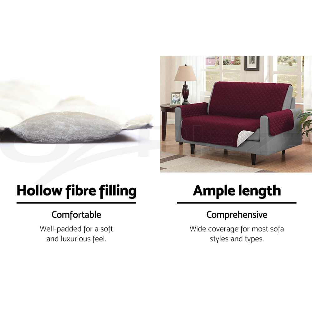 Sofa Cover Quilted Couch Covers Protector Slipcovers 1 2 3 Seater Pet