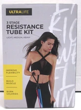 ULTRALIFE 3-IN-1 RESISTANCE BAND KIT - NEW OPEN BOX