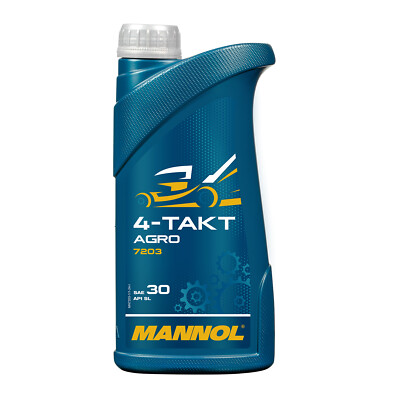 1 (1x1) Liter MANNOL 4-Takt Agro SAE 30 Rasenmäheröl, Maschinenöl