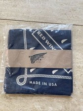 Red Wing Shoes Cotton Bandana USA Handkerchief 21X21 inches New Blue