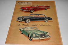 1958 New York Times Insert, Studebaker, Mercedes Cars, Original