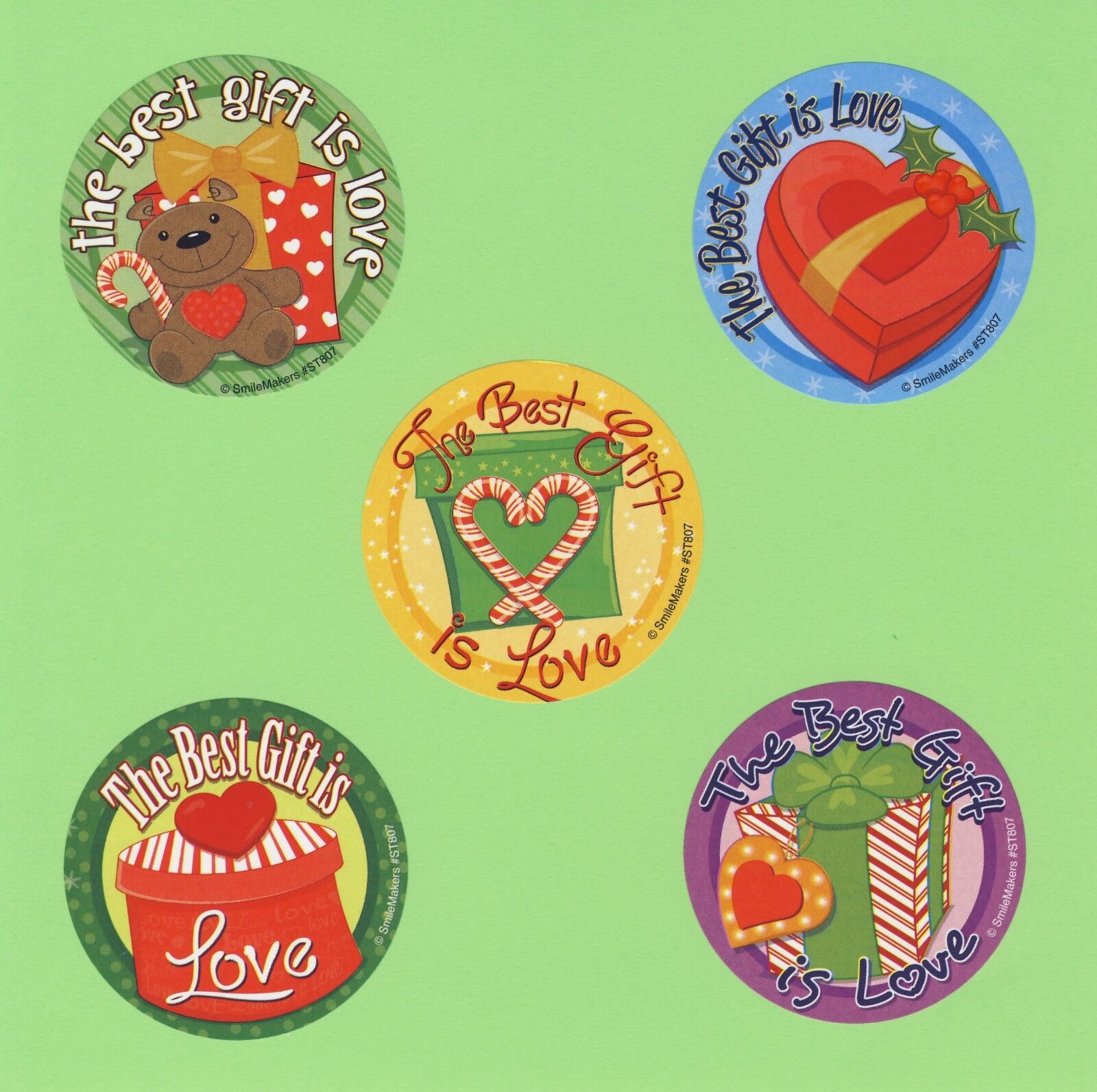 75 The Best Gift is Love - Large Stickers - Christmas Winter Hol