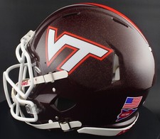 VIRGINIA TECH HOKIES NCAA Riddell Speed Full Size AUTHENTIC Football Helmet