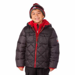 boys black puffa jacket