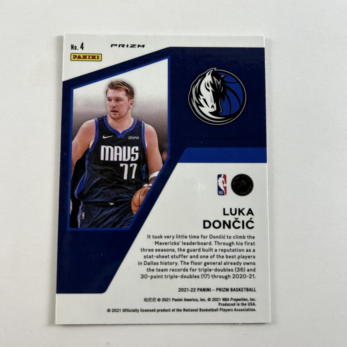 2021-22 Panini Prizm Luka Doncic Mindset Hyper Prizm #4