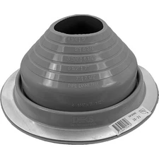 #5 (4-1/4" - 7-1/2") GRAY Round HIGH TEMP Silicone Flexible Pipe Flashing