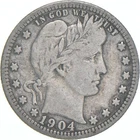 1904 Barber Quarter Average Circ *2083
