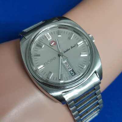Rado 11202 Analog Automatic Men Working Product Golden Bowl Golden Bowl Vintage