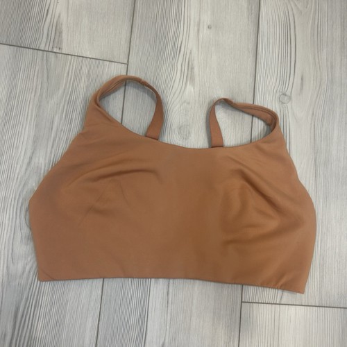 Lululemon Size 12 Desert Sun Brown In Alignment Straight Strap Bra Missing Pads - 第 2/7 張圖片