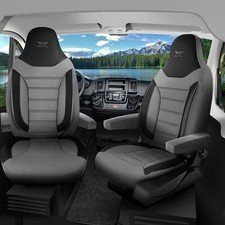 Couvre-Sièges Couvre-Canapés Pour Caravane Rapido En Gris Noir 594L53