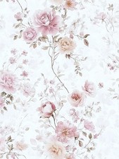 Willowix Vintage Floral Peel and Stick Wallpaper Pink Vintage Contact Paper