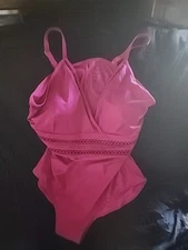 Ruby Ribbon St Tropez One Piece Swimsuit Size 22 Orchid Pink New Women's #1913