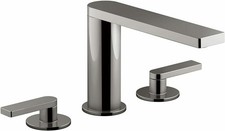 Kohler K-73060-4-TT Composed Widespread Bathroom Faucet With Drain, Titanium