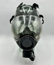 MSA Millennium SMALL Full Face Gas Mask W/ Clear Outsert, Case and Manuals