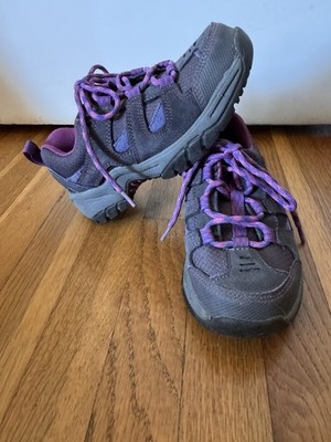 L.L.Bean Kids Hiking Shoes Purple/Gray Trail Shoes Youth Size 13