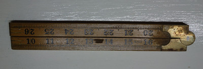 TWO AXE Brand Holz & Messing klappbare Tischler Lineal Zollstock