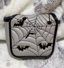 Mallet golf putter cover spider web halloween magnet closure - brand new