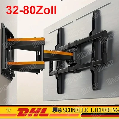 MARKENLOS Supporto TV da Parete per 32-80 Pollici Girevole Supporto da Parete TV Inclinabile